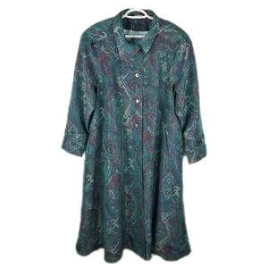 VINTAGE | J Michaels 80s bow lined a-line full length coat